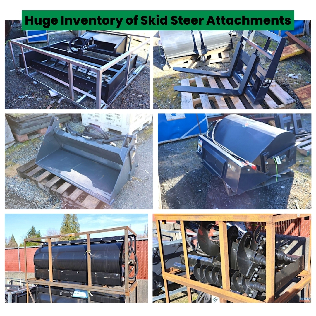 Huge Inventory of Skid Steer Attachments